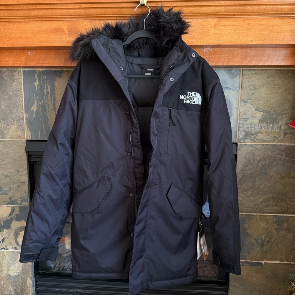NEW The North Face Bedford Down Parka Waterproof Jacket w/REMOVABLE FAUX Fur